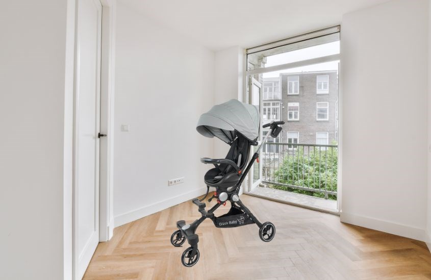 Xe đẩy 2 chiều gấp gọn Gluck Baby G8 (dưới 6 tuổi) - Màu bạc