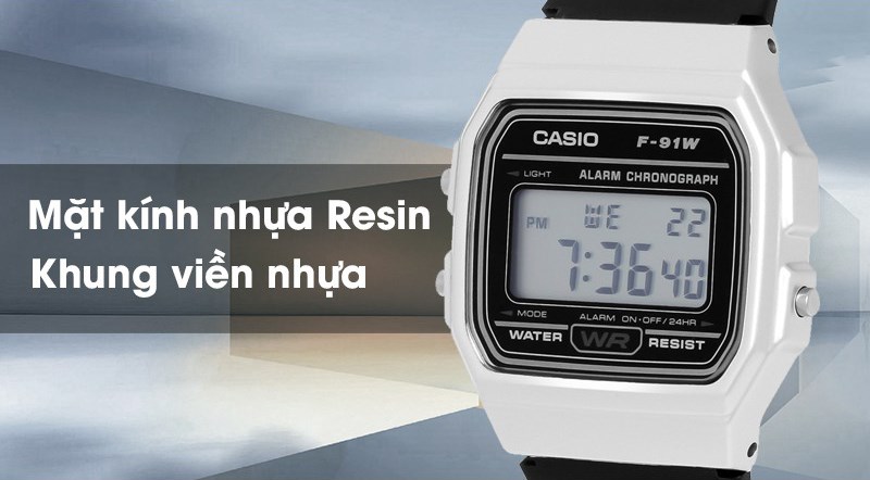 Đồng hồ sở hữu mặt kính nhựa Resin