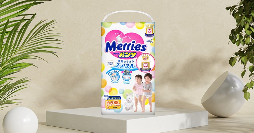Tã quần Merries size XL 38 miếng (12 - 22 kg)