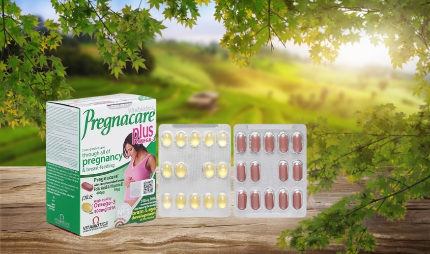 Viên uống Vitabiotics Pregnacare Plus Omega 3 bổ sung vitamin và khoáng chất 56 viên