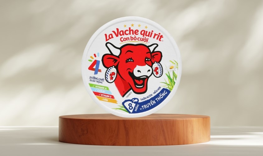 Phô mai Con Bò Cười vị truyền thống hộp 8 miếng 112g (từ 1 tuổi)