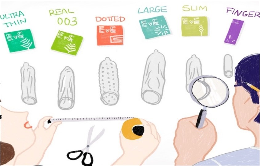 Bao cao su có nhiều hình dáng và kích thước khác nhau