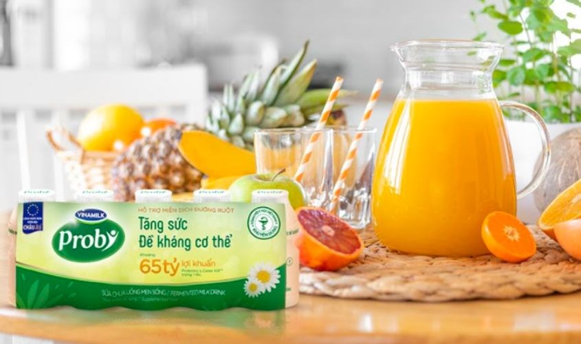 Lốc 5 chai sữa chua uống men sống Vinamilk Probi 65 ml (từ 1 tuổi)