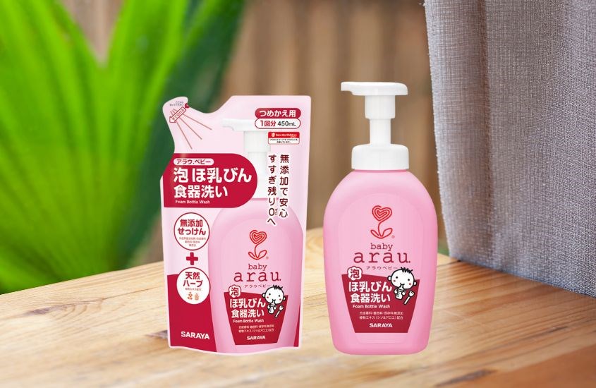 Nước rửa bình sữa Arau Baby chai 500ml