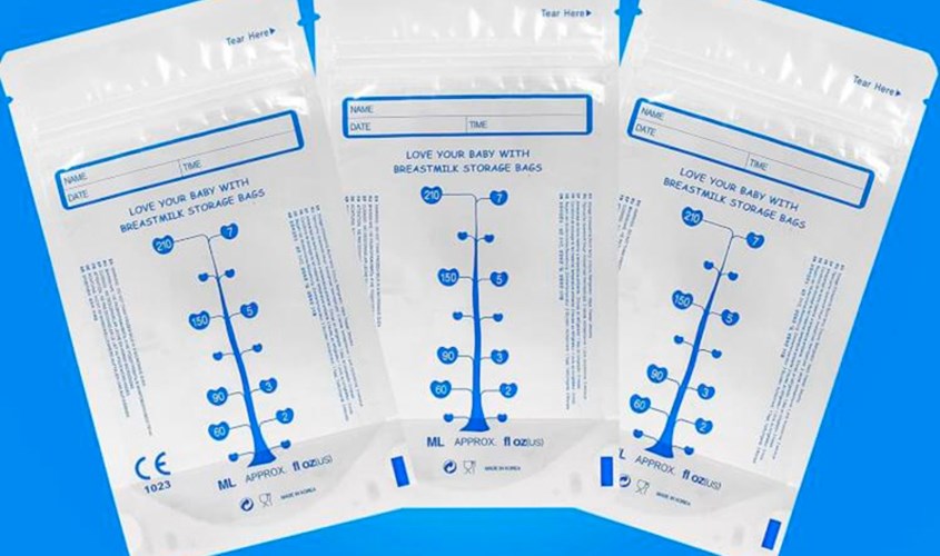 Túi được thiết kế chia vạch với dung tích rõ ràng