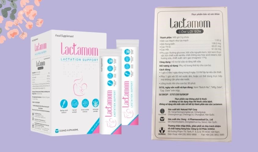 Cốm lợi sữa Lactamom