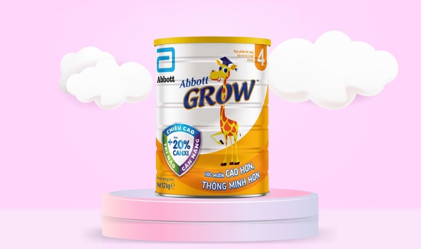 Sữa bột Abbott Grow số 4 hương vani 1.7 kg (từ 2 tuổi)