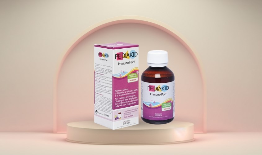Siro Pediakid Immuno Fort hỗ trợ sức đề kháng 125 ml (từ 1 tháng)