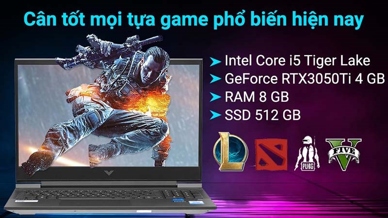 Laptop HP VICTUS 16 d0292TX i5 sẽ l&agrave; một người bạn đồng h&agrave;nh đắc lực tr&ecirc;n mọi chiến trường ảo của game thủ