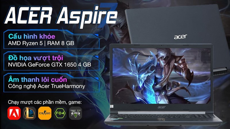 Acer Aspire 7 Gaming tưởng không ngon mà ngon không tưởng Acer Aspire 7 Gaming tưởng không ngon mà ngon không tưởng