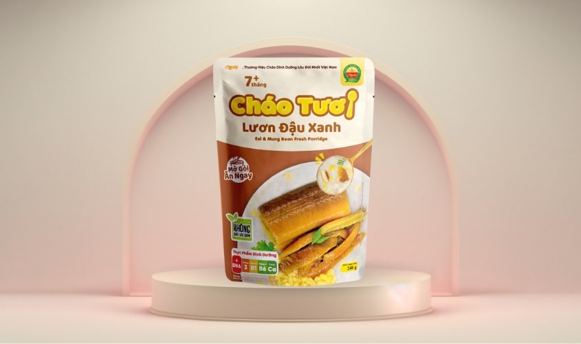 Cháo tươi Cây Thị vị lươn, đậu xanh gói 240g (từ 7 tháng)