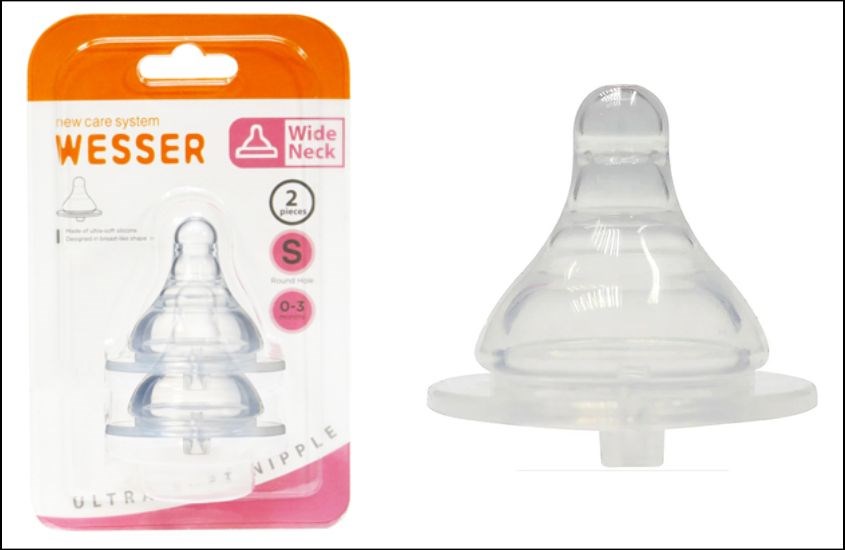 Núm ti cổ rộng Wesser size S Núm ti cổ rộng Wesser size S