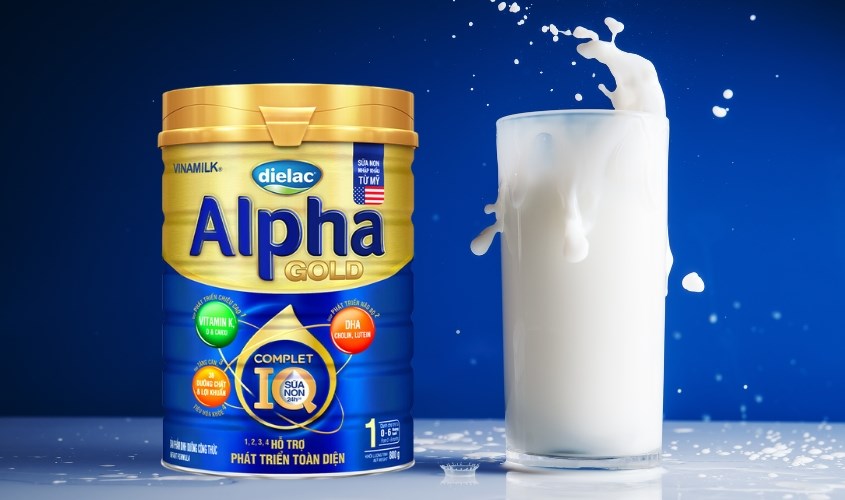 Sữa bột Dielac Alpha Gold IQ số 1 (sữa non) 800g (0 - 6 tháng) Sữa bột Dielac Alpha Gold IQ số 1 (sữa non) 800g (0 - 6 tháng)