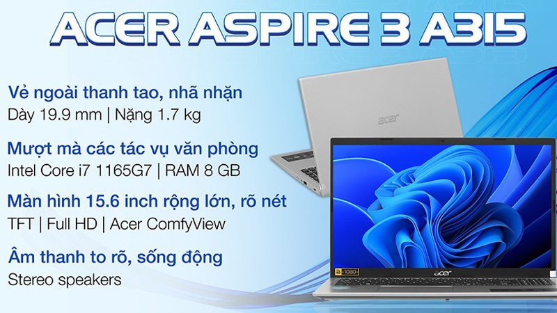 Laptop Acer có chất lượng đỉnh cao