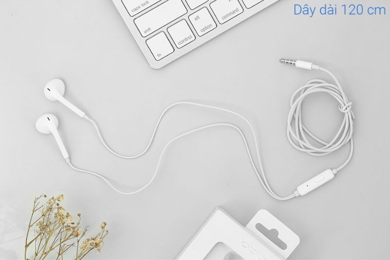 Tai nghe EP OPPO MH320 Trắng với độ dài 1.2 m Tai nghe EP OPPO MH320 Trắng với độ dài 1.2 m