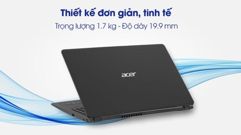 Laptop Acer Aspire với thiết kế đơn giản, tinh tế