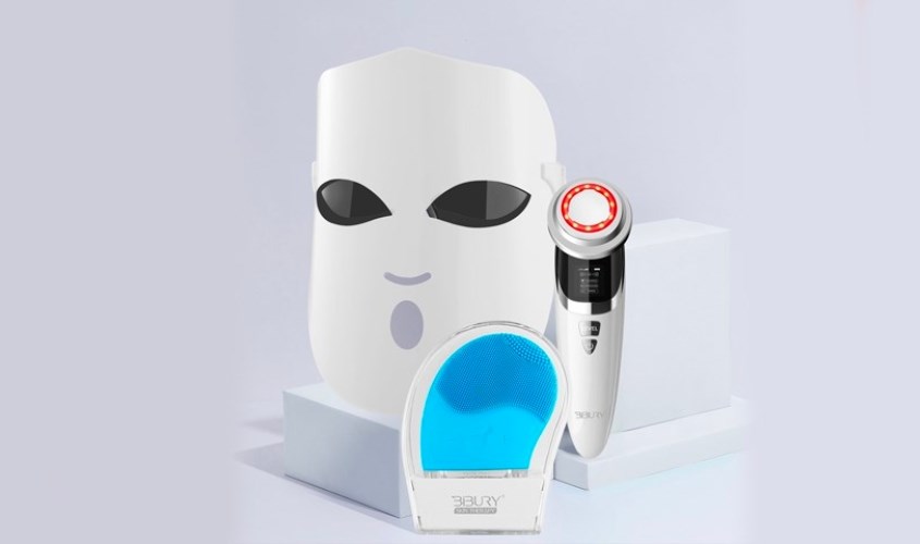 Máy rửa mặt, máy đẩy tinh chất, mặt nạ ánh sáng BIBURY