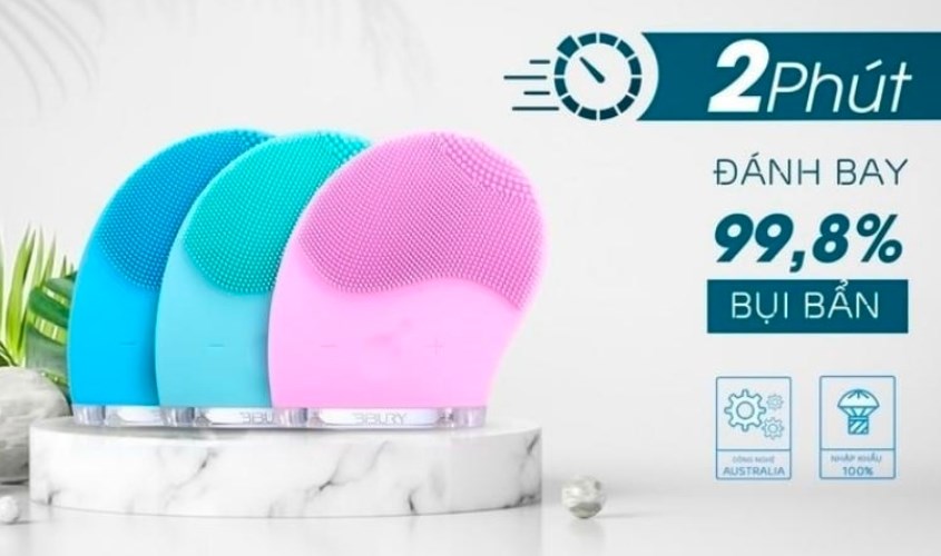 Máy rửa mặt BIBURY có thiết kế nhỏ gọn, dễ dàng cầm nắm