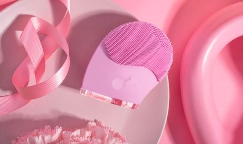 Máy rửa mặt BIBURY BBR01-01 màu hồng