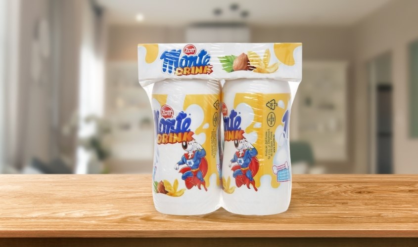 Lốc 4 chai váng sữa Zott Monte Drink vị vani 95 ml (từ 1 tuổi)