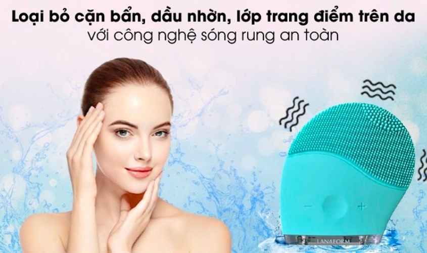 Máy hoạt động theo cơ chế rung hỗ trợ làm sạch sâu lỗ chân lông trên khuôn mặt