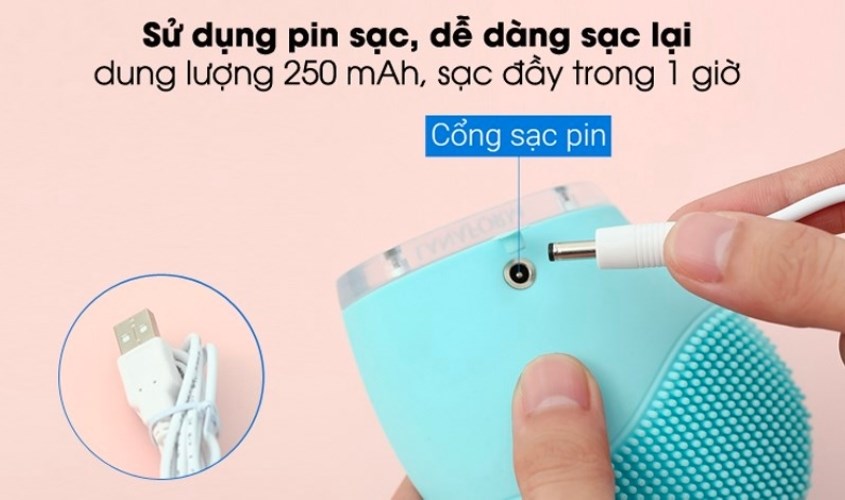 Pin sạc nhanh đầy trong khoảng 1 giờ