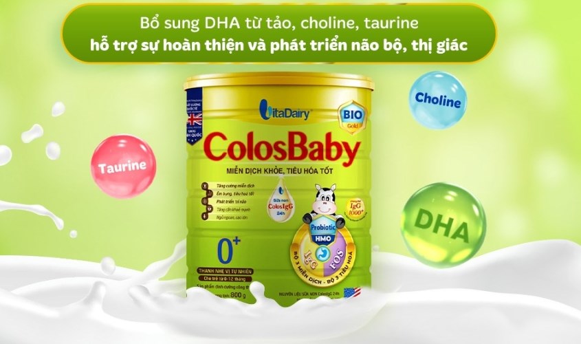 Sữa bột ColosBaby Bio Gold 0+ (sữa non) hương vani 800g (0 - 12 tháng) Sữa bột ColosBaby Bio Gold 0+ (sữa non) hương vani 800g (0 - 12 tháng)