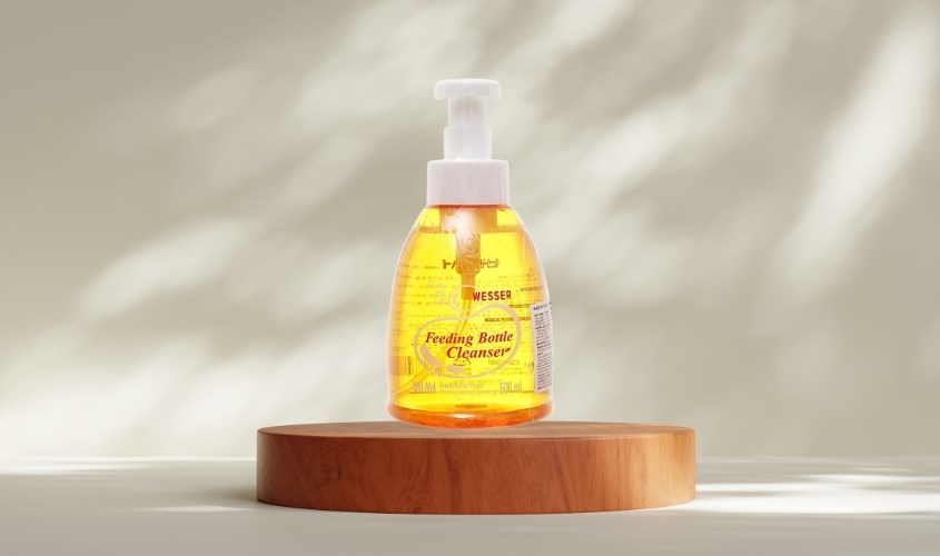 Nước rửa bình sữa Wesser chai 500 ml hương bưởi Nước rửa bình sữa Wesser chai 500 ml hương bưởi