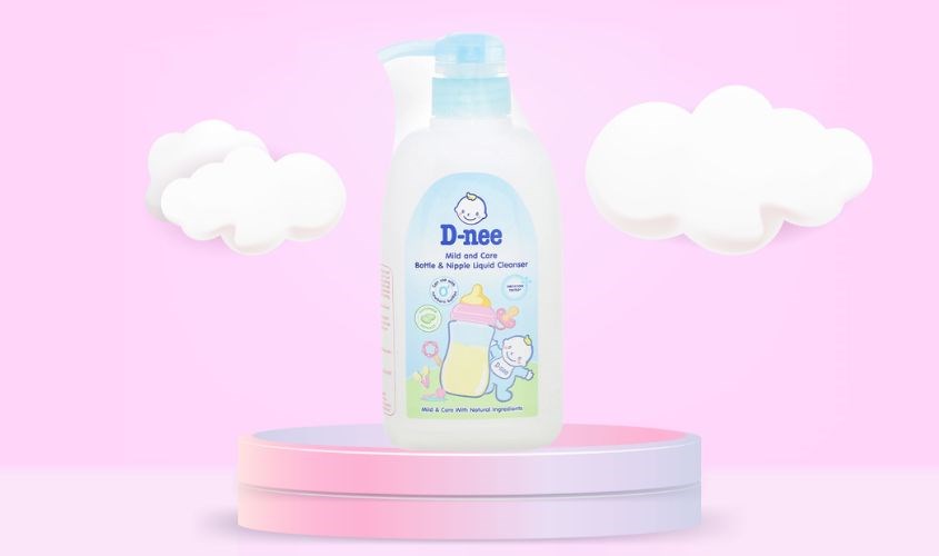 Nước rửa bình sữa D-nee chai 500 ml dịu nhẹ Nước rửa bình sữa D-nee chai 500 ml dịu nhẹ