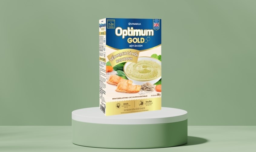 Bột yến mạch cá hồi rau xanh Bột yến mạch cá hồi rau xanh