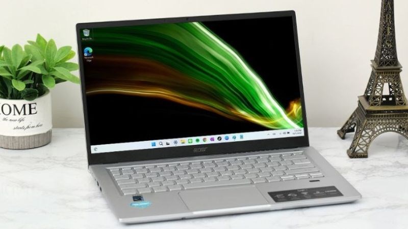 Laptop Acer Swift 3 SF314 511 55QE i5 có thiết kế mỏng nhẹ, hiện đại