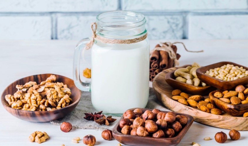 Sữa hạt là loại sữa có nguồn gốc hoàn toàn từ thực vật Sữa hạt là loại sữa có nguồn gốc hoàn toàn từ thực vật