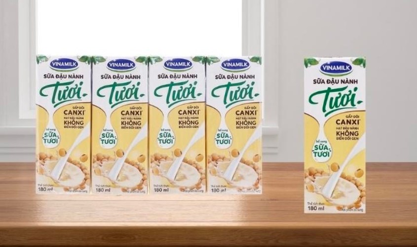 Sữa đậu nành tươi Vinamilk hộp 180ml Sữa đậu nành tươi Vinamilk hộp 180ml
