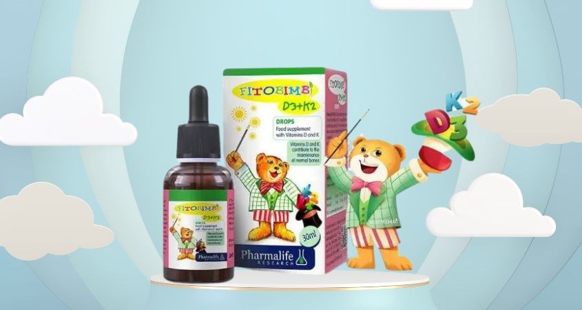 Siro Fitobimbi D3+K2 hỗ trợ hấp thu canxi 30 ml (từ 0 tháng)