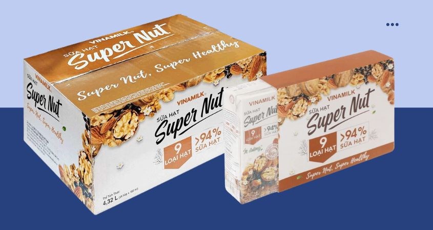 Sữa hạt Vinamilk Super Nut 180 ml (từ 4 tuổi)