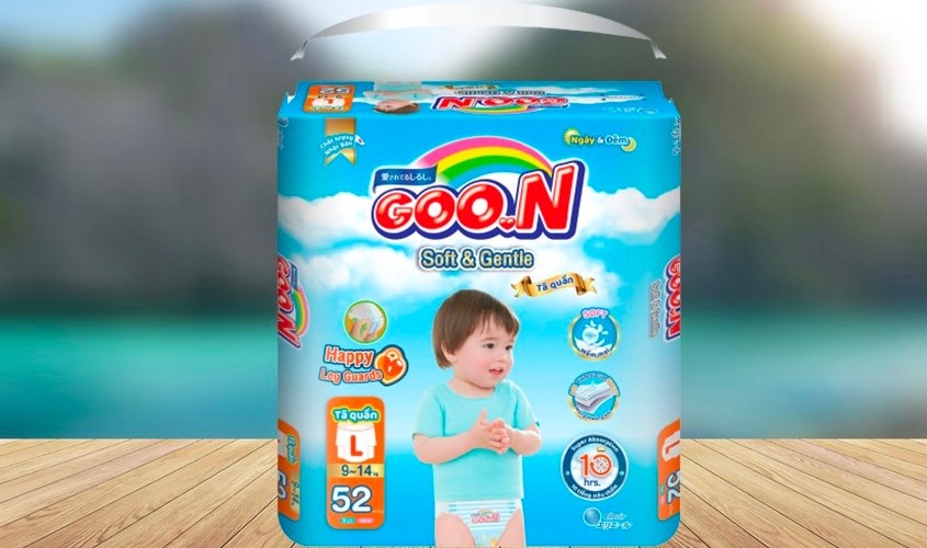 Tã quần GOO.N Soft & Gentle size L 52 miếng (9 - 14 kg)
