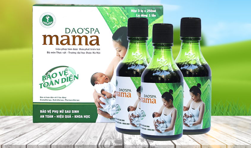 Nước xông tắm gội thảo dược cho mẹ DK Pharma