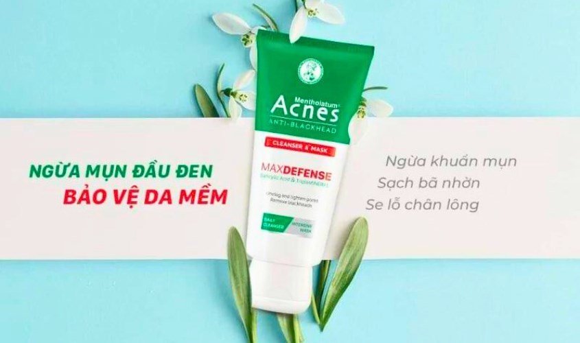 Sữa rửa mặt Acnes Anti-Blackhead Cleanser And Mask