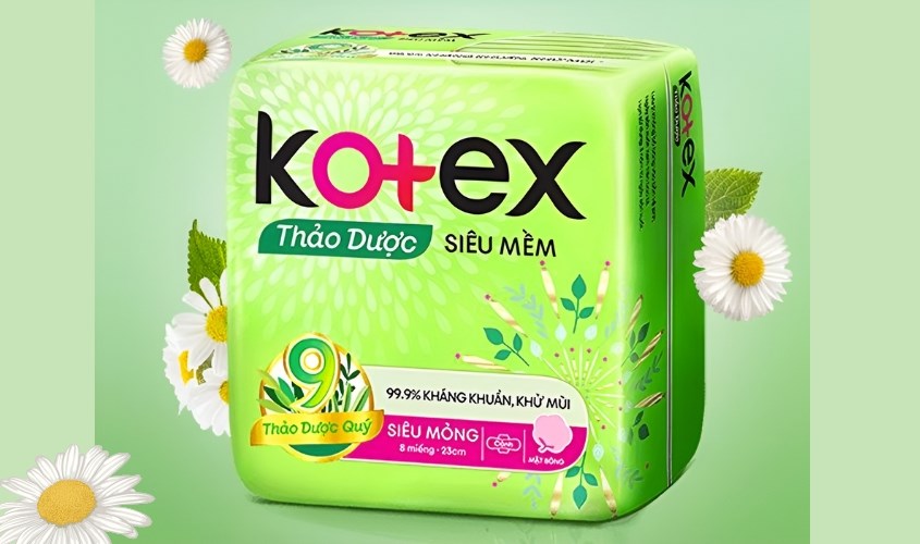 Băng vệ sinh Kotex thảo dược