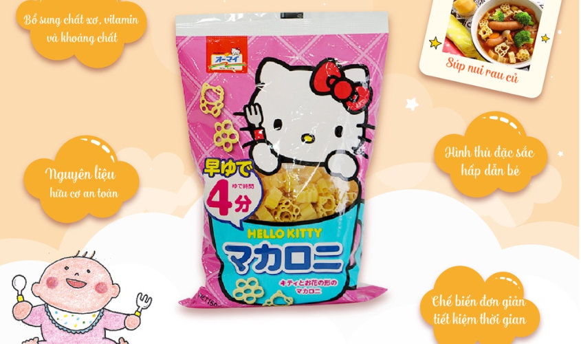 Mì ăn dặm Hello Kitty