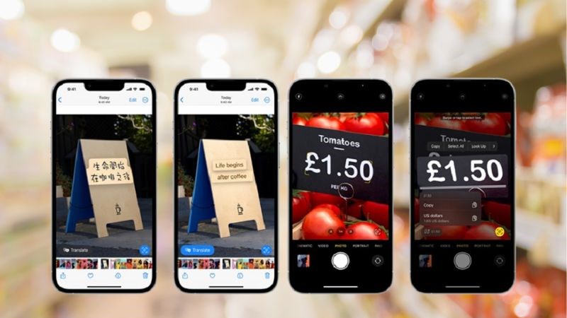 Chế độ Live text ho&agrave;n to&agrave;n mới