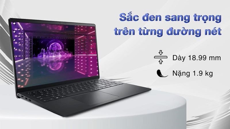 Laptop Dell Inspiron 15 3520 i5 với sắc đen sang trọng