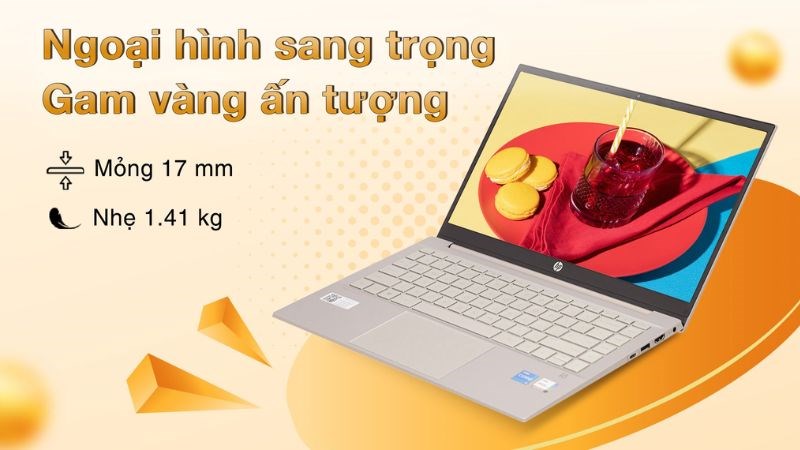 Laptop HP Pavilion 14 dv2074TU i5 sở hữu thiết kế thời thượng