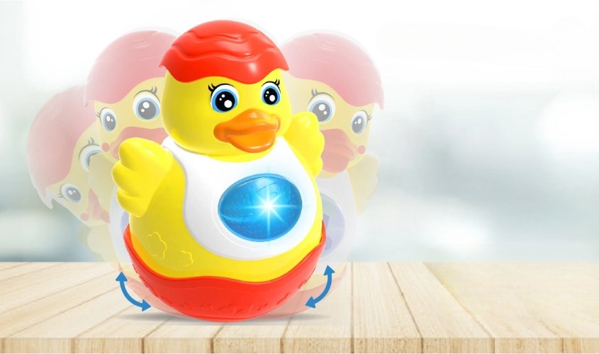 Đồ chơi lật đật vịt âm thanh Antona - Màu ngẫu nhiên