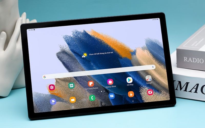 Máy tính bảng Samsung Galaxy Tab A8 (2022) được thiết kế mỏng gọn với độ dày chỉ 6.9 mm Máy tính bảng Samsung Galaxy Tab A8 (2022) được thiết kế mỏng gọn với độ dày chỉ 6.9 mm
