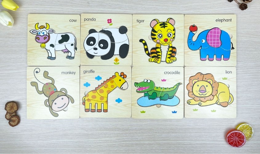 Đồ chơi tranh gỗ nghệ thuật giúp bé phát triển trí sáng tạo