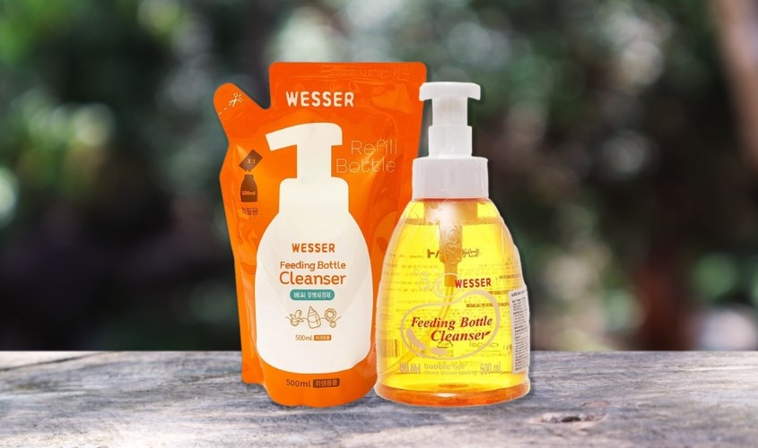 Nước rửa bình sữa Wesser chai 500 ml hương bưởi