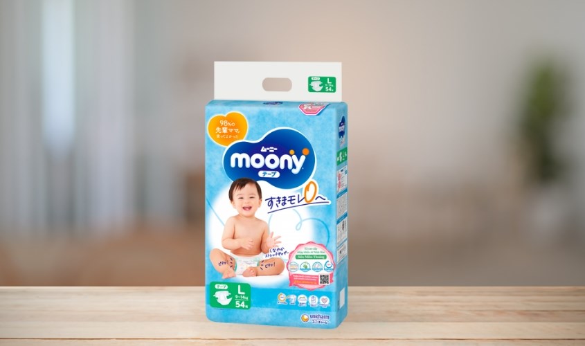 Tã dán Moony size L 54 miếng (9 - 14 kg)