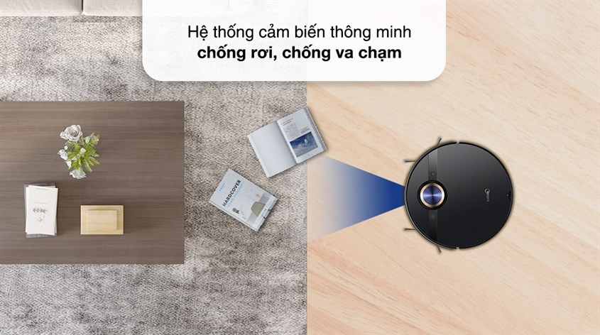 Robot hút bụi lau nhà Midea M7 Pro có thiết kế nhỏ gọn, giá thành phải chăng và được bảo hành chính hãng tại các trung tâm bảo hành hãng