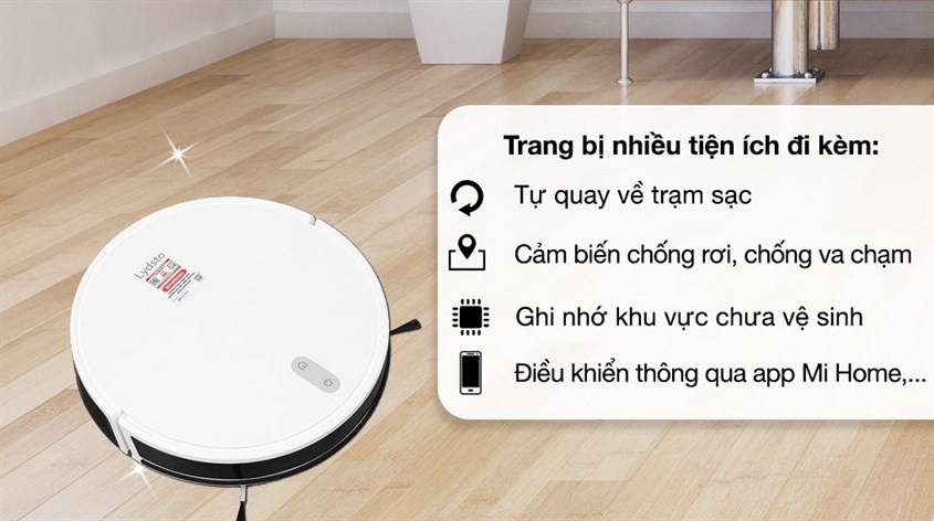 Robot hút bụi lau nhà Lydsto G2 tích hợp nhiều chế độ hút, tiện ích đi kèm, hỗ trợ bạn sử dụng thiết bị dọn dẹp ngôi nhà mình tiện lợi